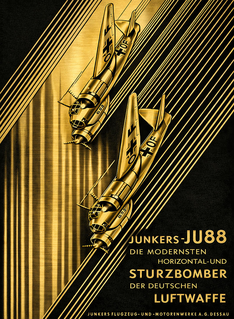 Original JU88 Gold Legacy poster artwork, shown unchanged